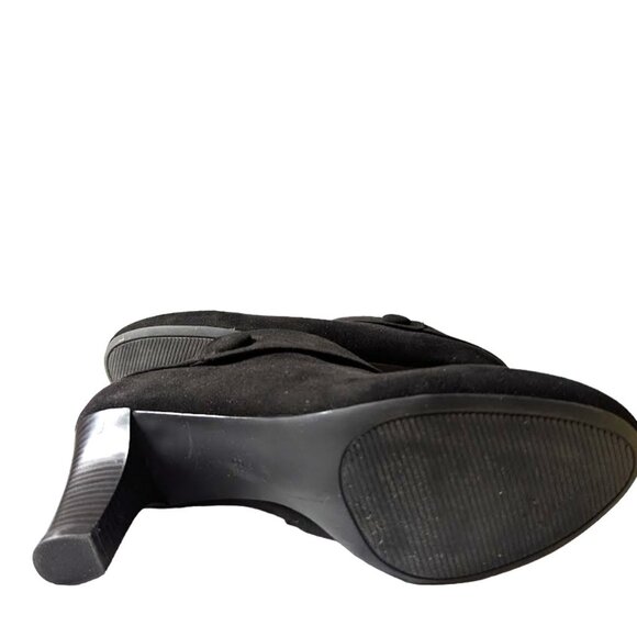 Amelia Grace Women Black Fabric Upper Zipper Closure Ankle Booties Size 8.5 NWOB - Picture 7 of 7